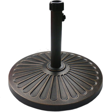 18" 30.2-lbs Heavy Duty Round Antiqued Umbrella Base - Bronze