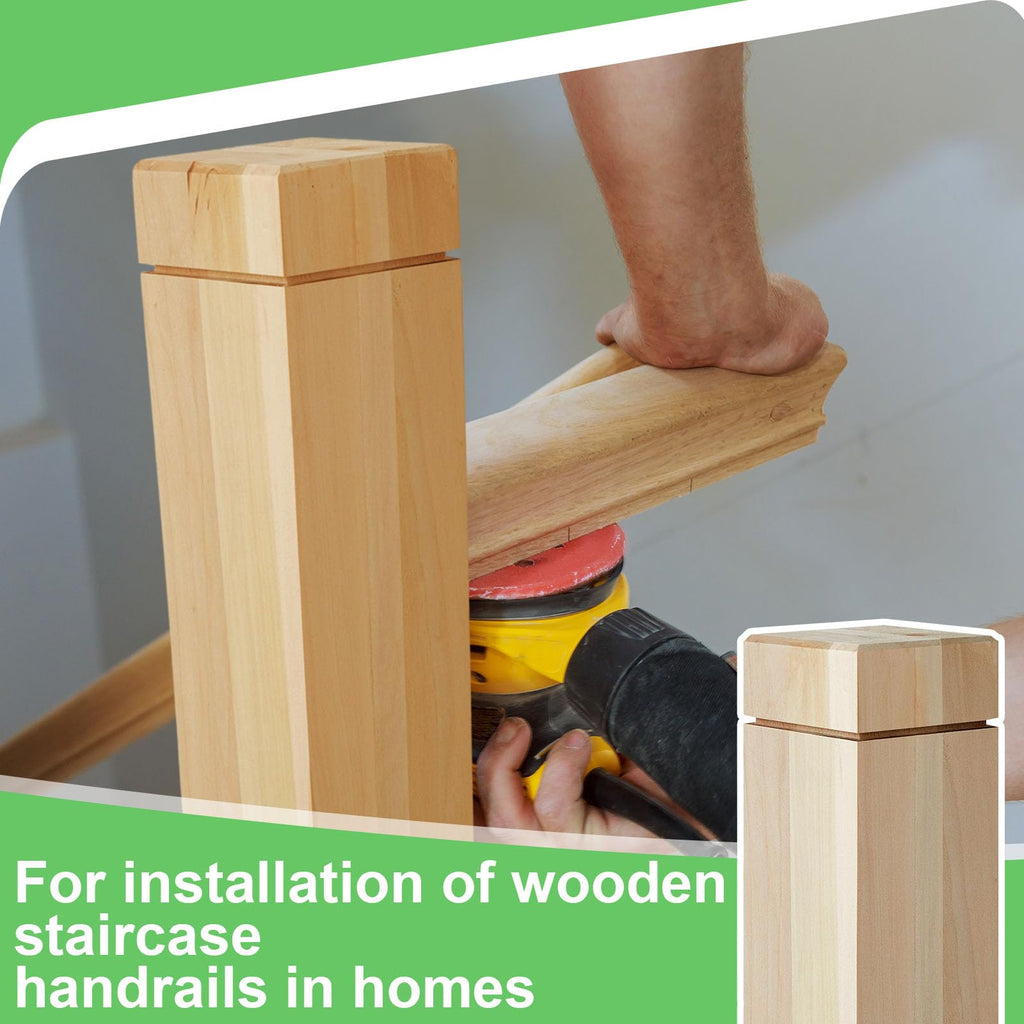 3" x 48" Solid Poplar Stair Newel Post with Single Groove