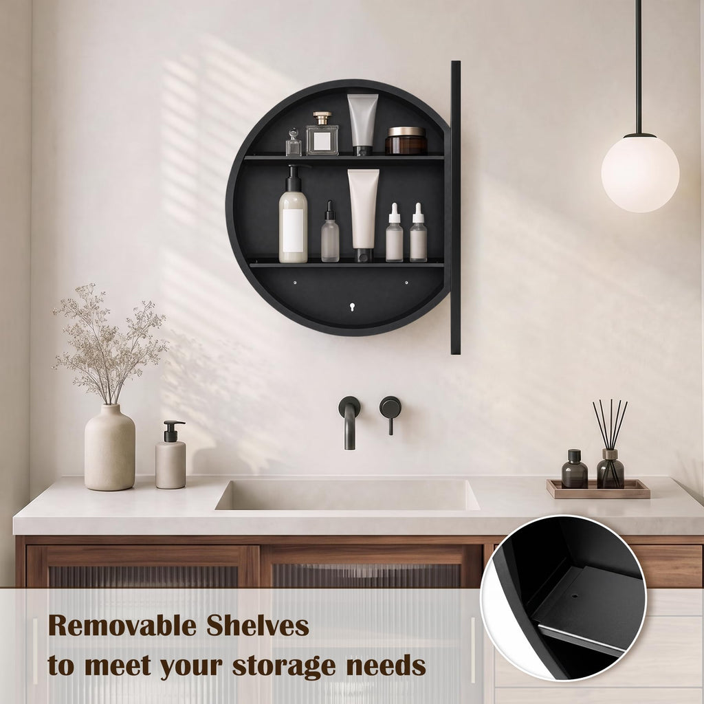 20 Inch Round Medicine Cabinet Mirror