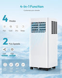 8,000 BTU Portable Air Conditioners, 4-in-1 Air Conditioner Portable Up to 350 Sq.Ft., Portable AC Unit with Cool
