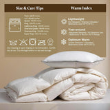 Lightweight Organic Feather Down Comforter King