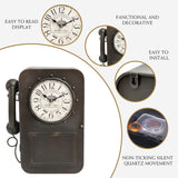 Antique Wall Clock Vintage Clock with Hidden Storage Compartment
