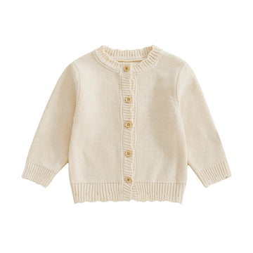 Infant Baby Girl Cardigan Button Down Knit Fall Sweatshirt Toddler Lightweight Sweater Cardigan for Baby Girl