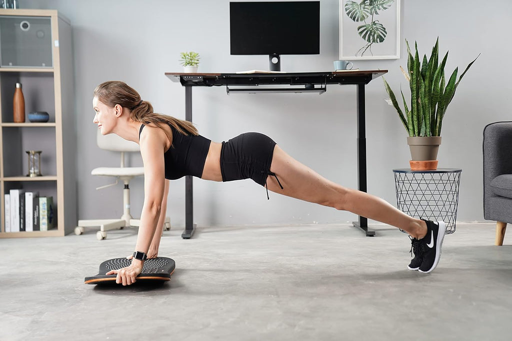 Standing Desk Mat Balance Board, Large, Obsidian Black | Anti Fatigue Mat Standing Desk, Wobble Board with Ergonomic