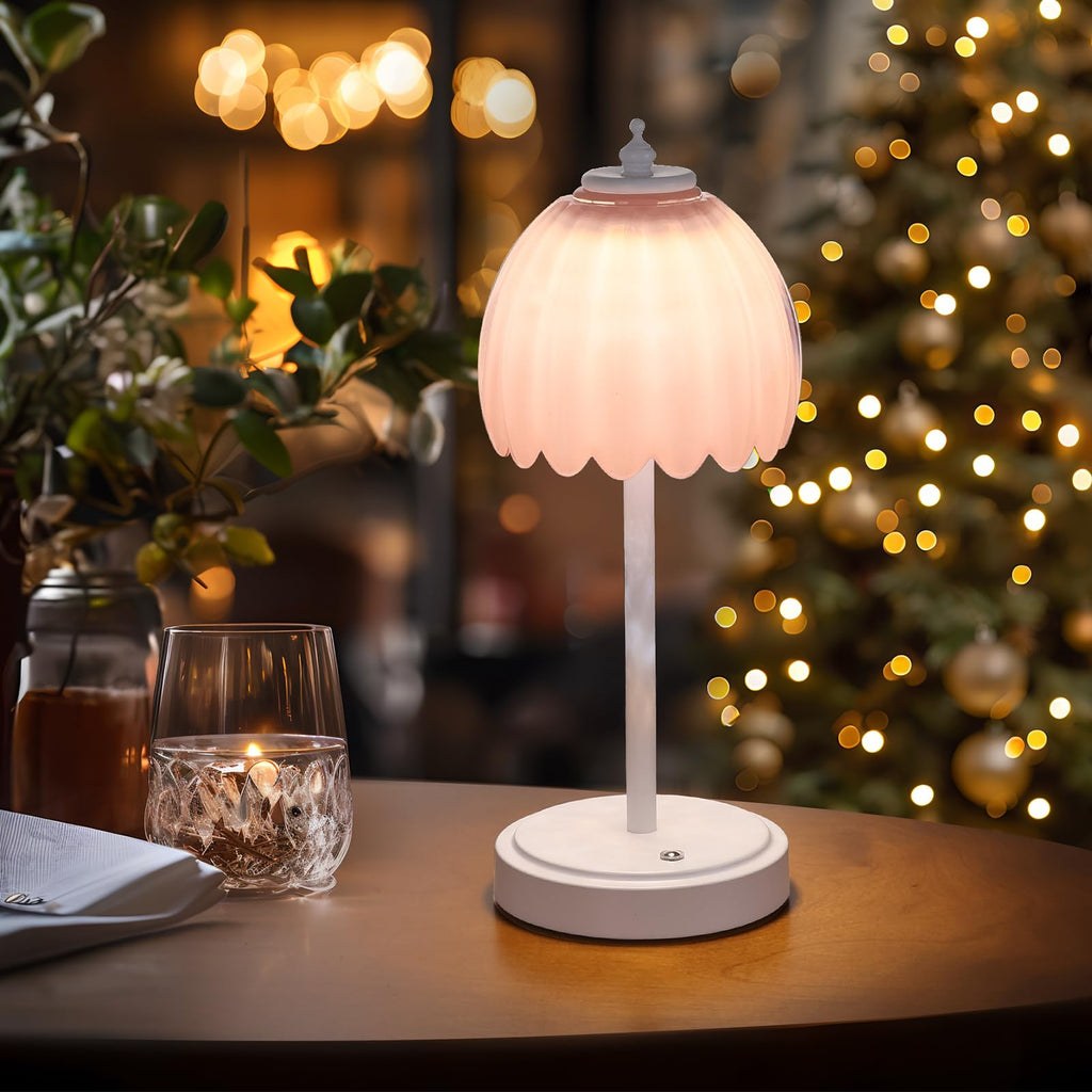 Rechargeable Table Lamp with 5200mAh Battery & Touch Control - 3 Adjustable Color Temperatures, Cordless Dimmable