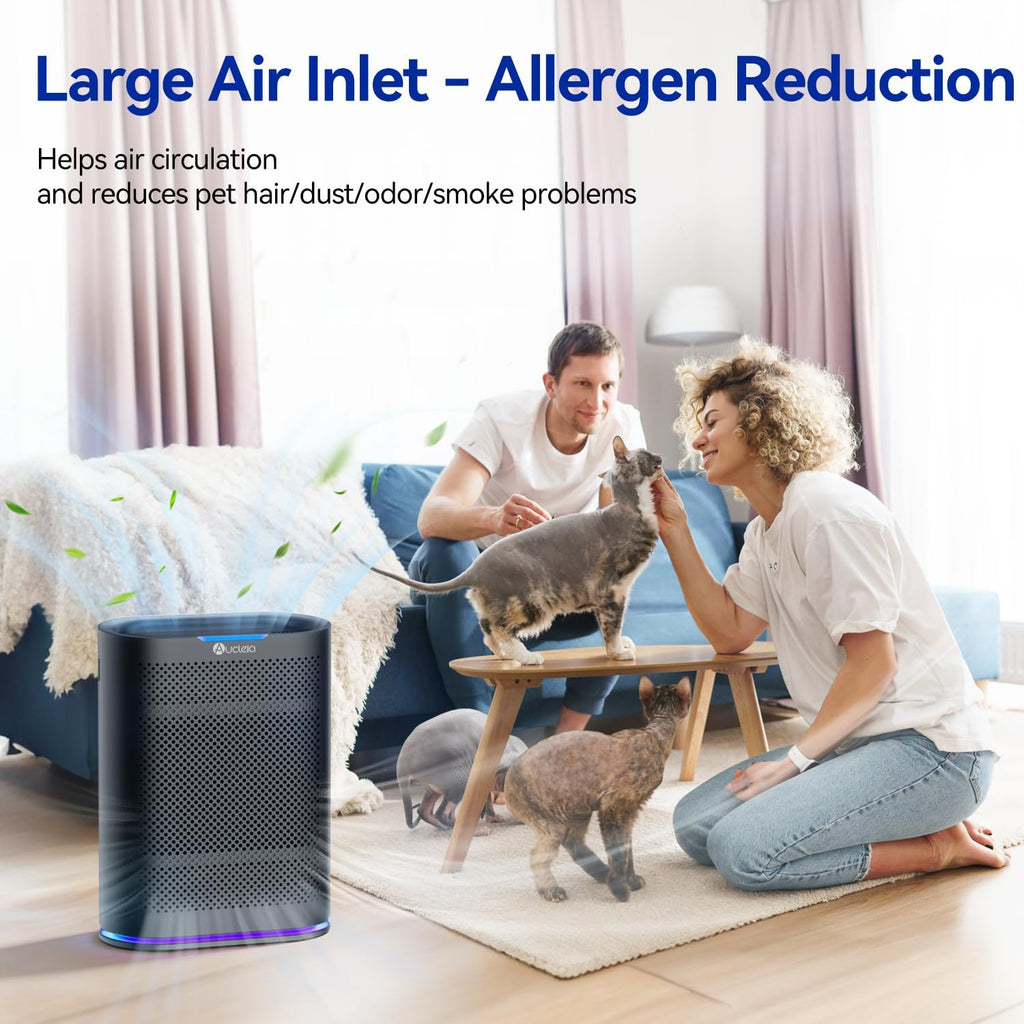 Air Purifiers for Home Large Room Cover 2,100 Ft²,Home Air Purifier with Air Quality Monitor & Aroma