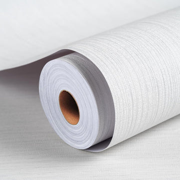 Grasscloth Textured Wallpaper Peel and Stick 24inX393in Fabric Wall Paper Upgraded Peel and Stick Vinyl Contact Paper