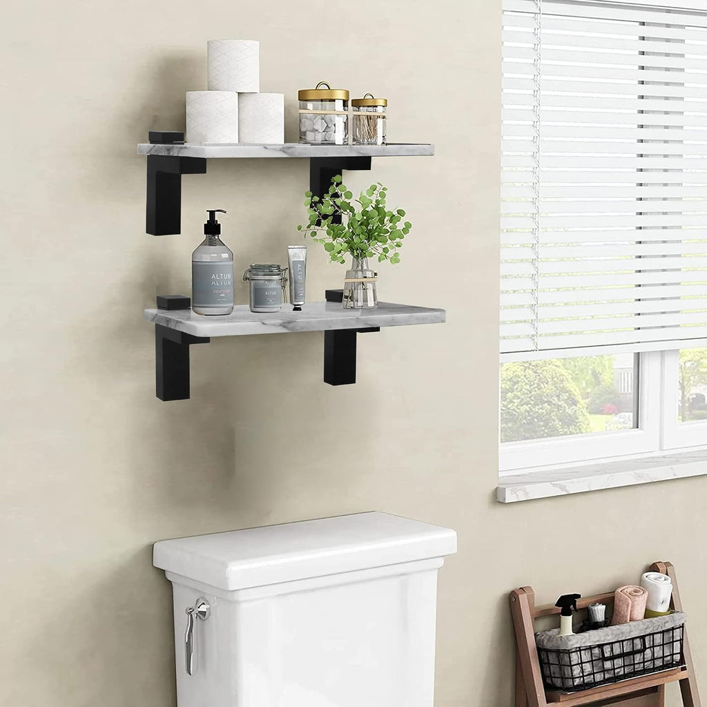 Bathroom Floating Shelves, Marble Stone Wall Mount Shelf Organizer , Wall Decor,Kitchen Storage