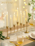 Taper Candle Holders for Candlestick: Gold Weeding Centerpieces Candelabra for Table - Candle Sticks Decor