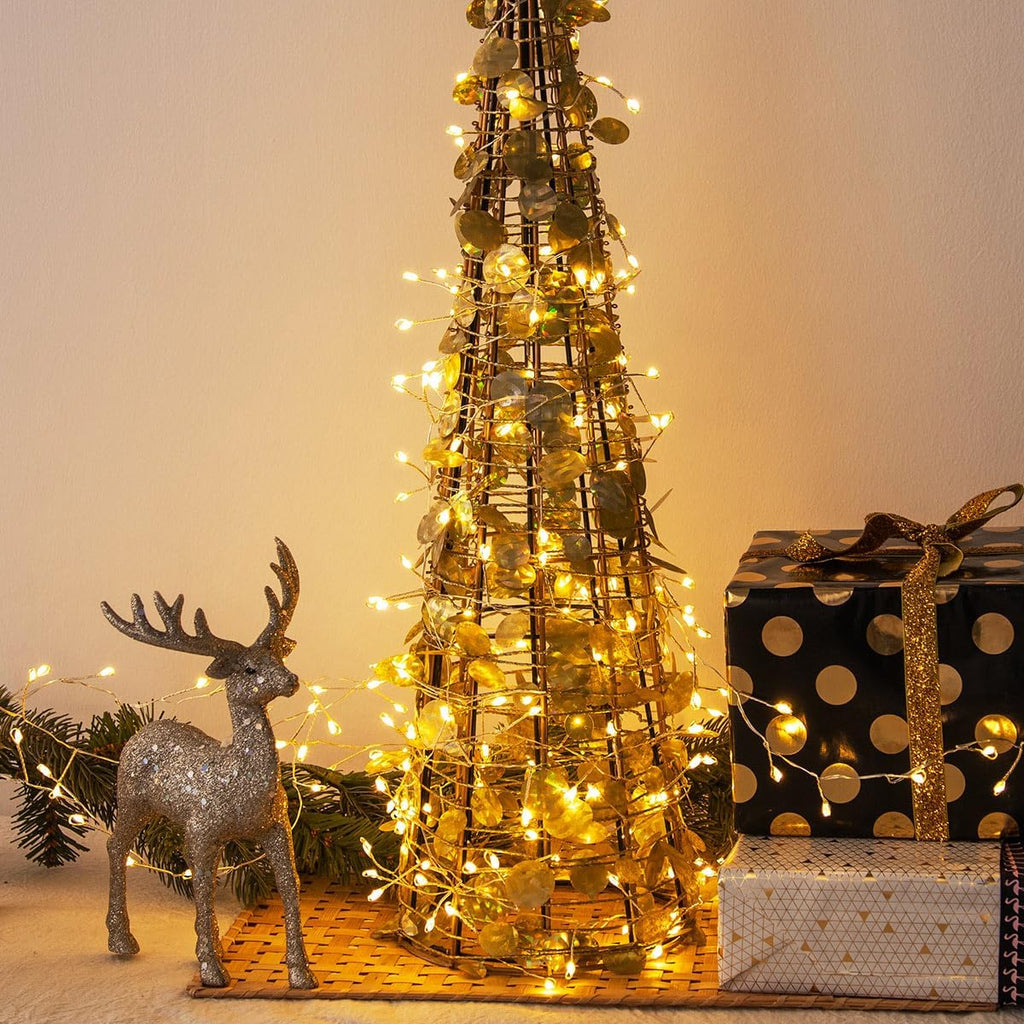 1000LED 100FT Fairy Lights Plug in Firecracker Christmas Lights