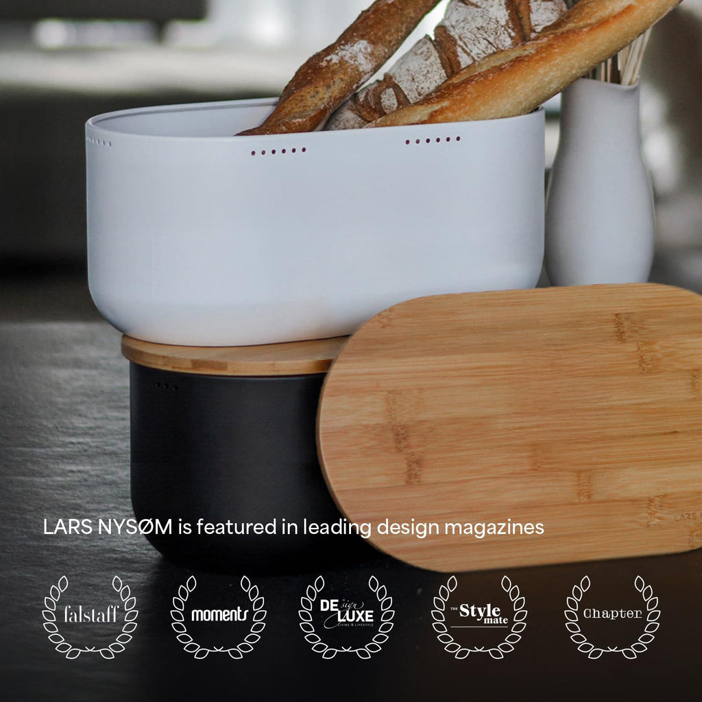 Stainless Steel with Cutting Board - Bread Storage