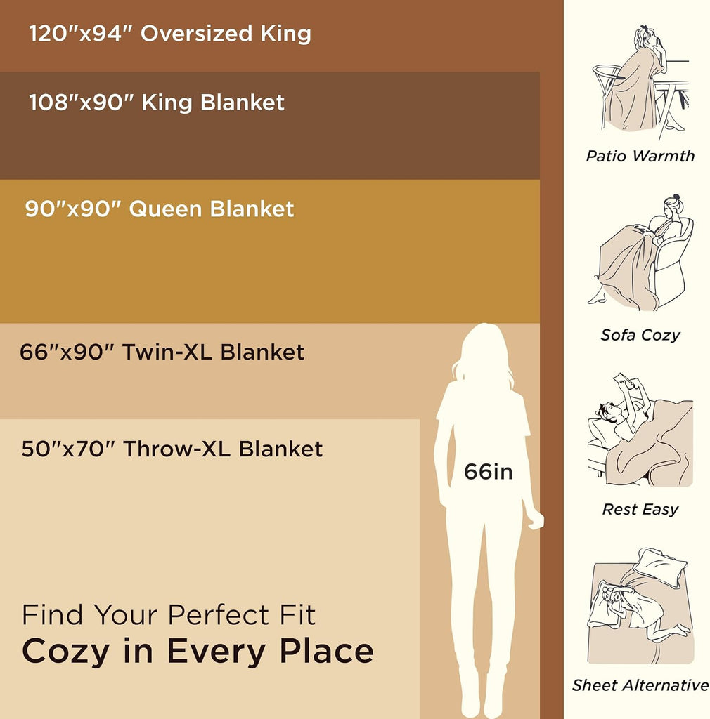 GentleSoft Fluffy Throw Blanket - Fleece Warm and Cozy Throw for Women Gift, Plush & Fuzzy Faux Fur Blanket, Tie Dye