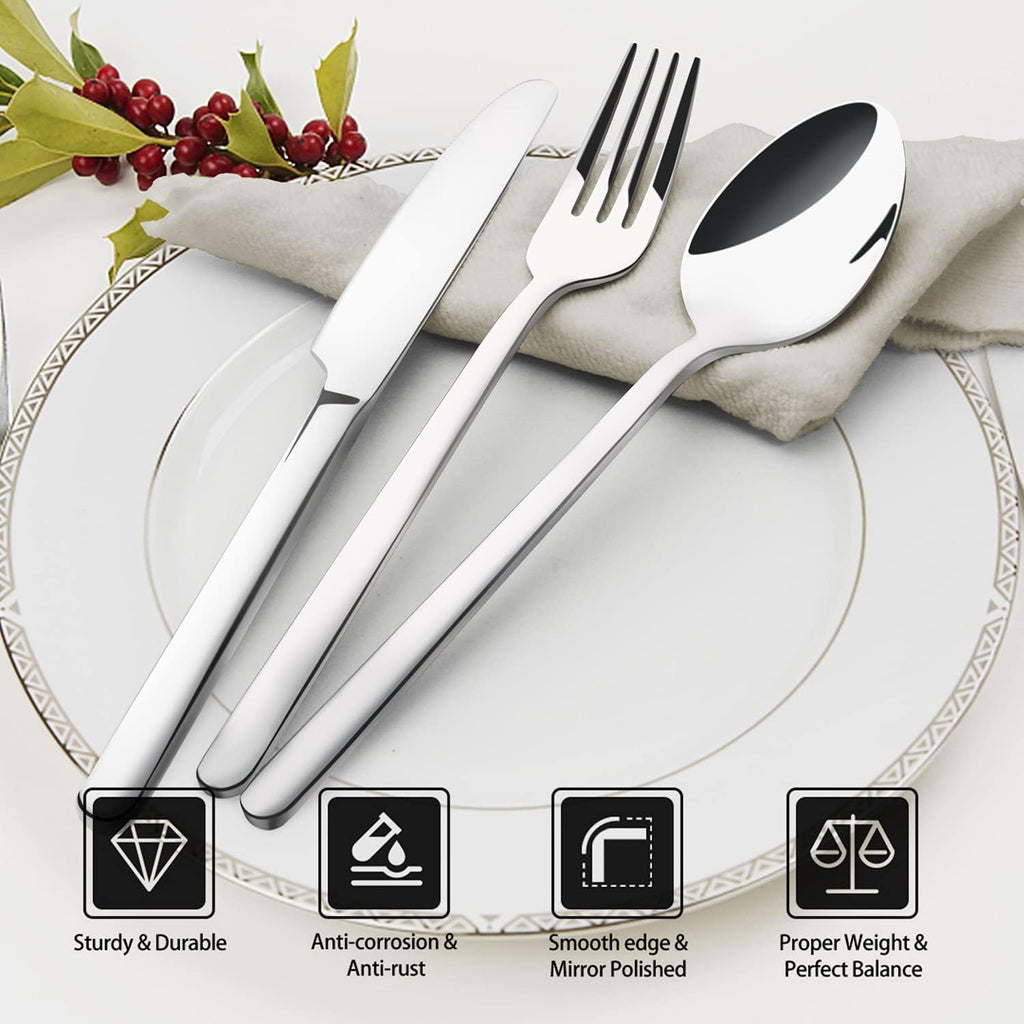 40-Piece Silverware Set, Flatware Set for 8