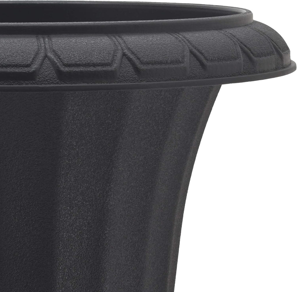 PL51BK-2 Deluxe Plastic Urn(Pack of 2), Black