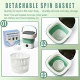 Mini Portable Foldable Washer - 16L Portable Washing Machine, Spin dryer, Small Folding Washing Machine 3 Cleaning