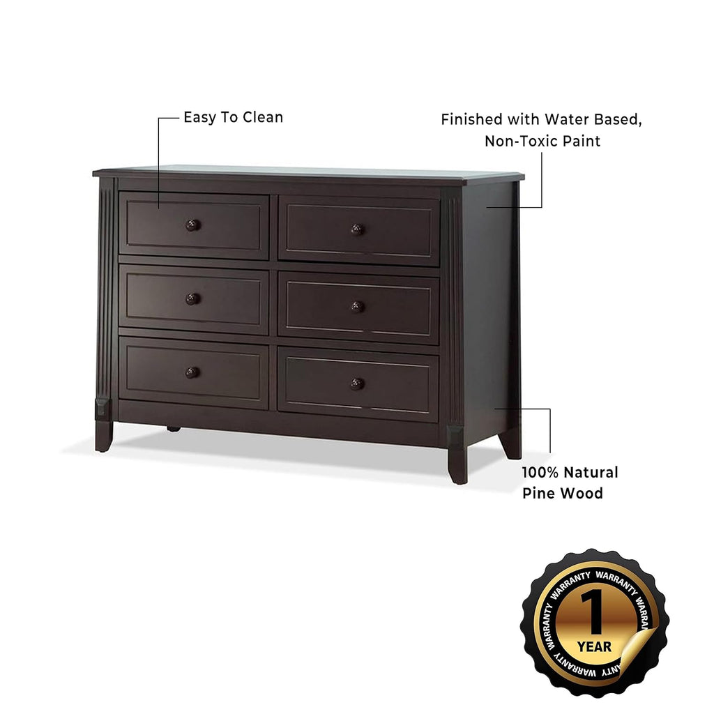 Berkley Baby Dresser - Dresser , Kids Bedroom Furniture, Dresser Drawers, Nightstand for Child's Room with Drawers