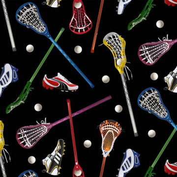 Lacrosse Sports Cotton Fabric