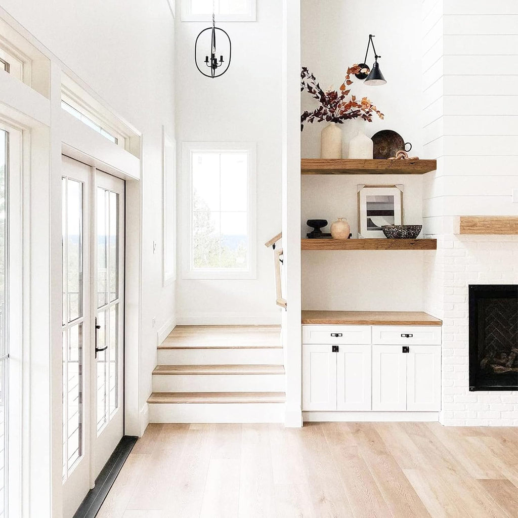 Floating Shelves for Wall 23.6" Long - Wall Mounted Shelf Bathroom Kitchen Living Room Bedroom Farmhouse Home Decor