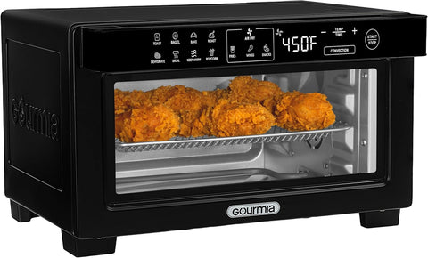 Toaster Oven Digital Air Fryer - Convection Mode with 4 Slice Capacity, 3 Rack Positions, 12 Presets