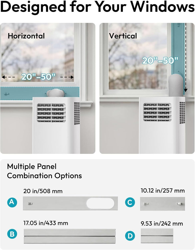 10,000 BTU Portable Air Conditioners, 4 in 1 Portable AC with Cool, Dry, Fan, Sleep Modes