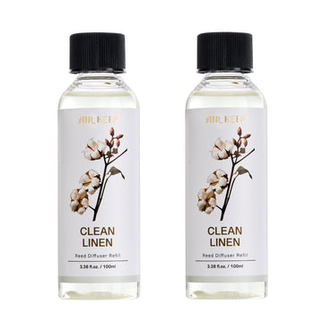 Reed Diffuser Oil Refill/Ocean Mist&Sea Salt/3.38 oz(100ml)/2 Pack/Scented Oil Refill for Reed Diffuser Home