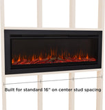 49" Wall-Mount or Recessed Electric Fireplace Insert