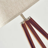 Emma LED Floor Lamp, Tall Lamp with Wood Legs, Mid-Century Modern Standing Lamp Reading, Tripod Lamps & Offices