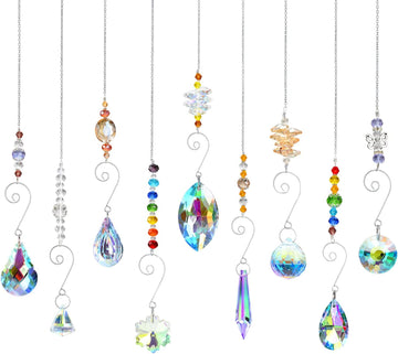 Crystal Suncatchers Hanging Crystals Ornament Sun Catcher with Chain