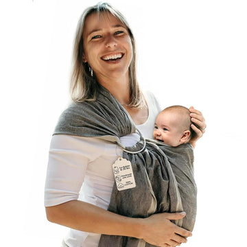 Ring Sling Carrier for Baby, 8-35 lbs - Midnight