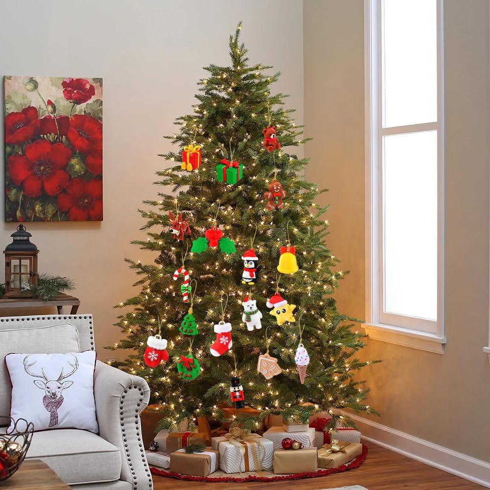 Christmas 3D Printed Ornaments Decorations - Set of 24