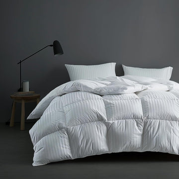 Luxury White Down Comforter Queen, 600 Fill Power All Season Down Duvet Insert Queen