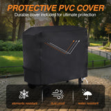 4-Burner Portable Propane Gas Griddle, Stainless Steel Flat Top Grill with Regulator and Dust Cover for Camping and Tailgating