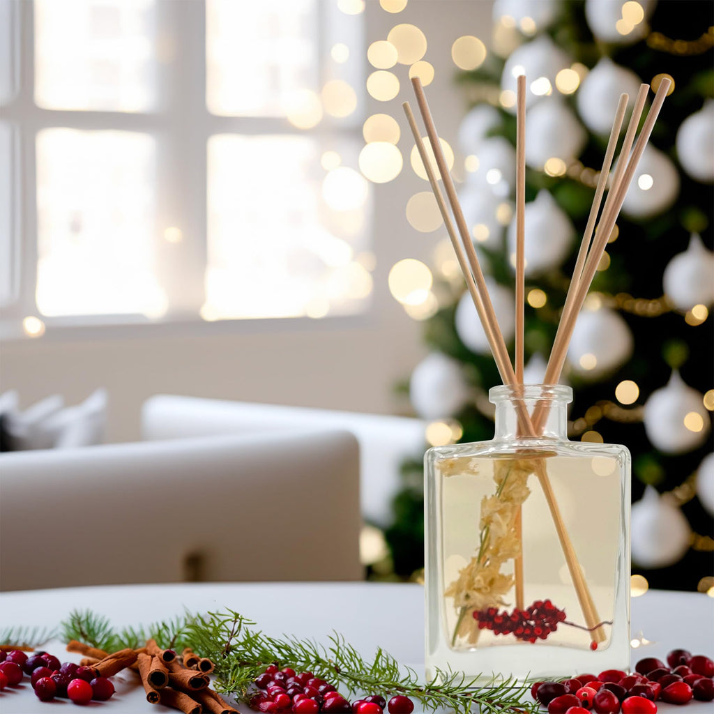 Reed Diffuser Set, Holiday Cheer - Bathroom Shelf Décor