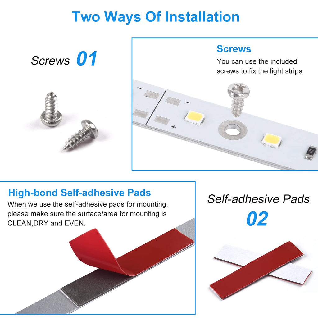 Under Cabinet LED Lighting Kit Plug in 13W Daylight White