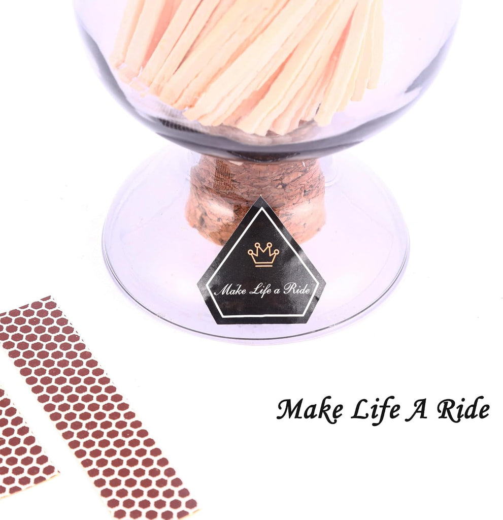 4'' Decorative Black Matches Cloche with Striker, Matches in a Jar with Striker, Safety Matches for Candles - Set of 100