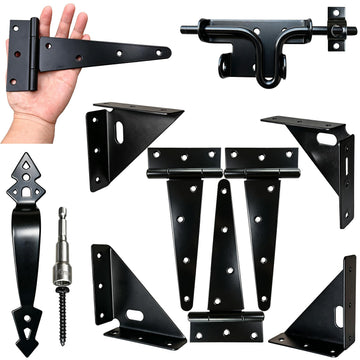 Fence Gate Kit, Easy Gate Kit, with 3 Heavy Duty Hinges