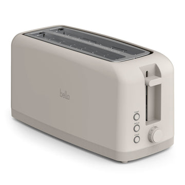 Fits-AnywhereTM Slim Toaster, 4 Slice Extra Long & Wide Slot, Oatmilk