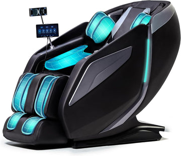 4D Massage Chair Full Body Zero Gravity 53" SL Track Recliner | 15 Auto Modes,Back & Calf Heat,Body Scan,Deep