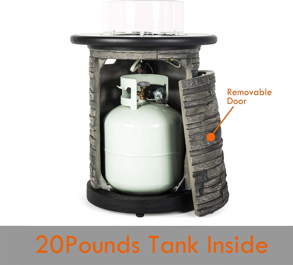 22 Inch Propane Fire Pit - Propane Table