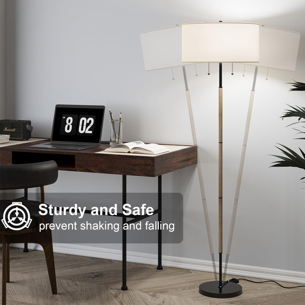 3 Color Temp Mid Century Floor Lamp