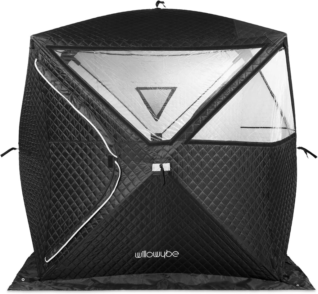 Outdoor Sauna Tent Pro - 4-Person, All-Weather, Insulated, Solid, Panoramic View, Easy Setup