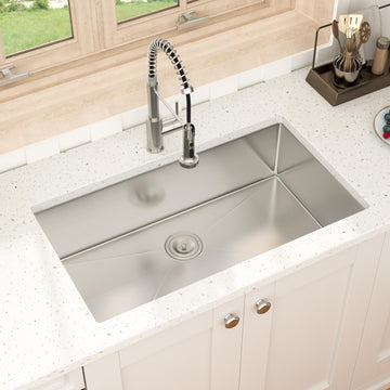 33 Undermount Stainless 33x19 Inch Sink Single Bowl