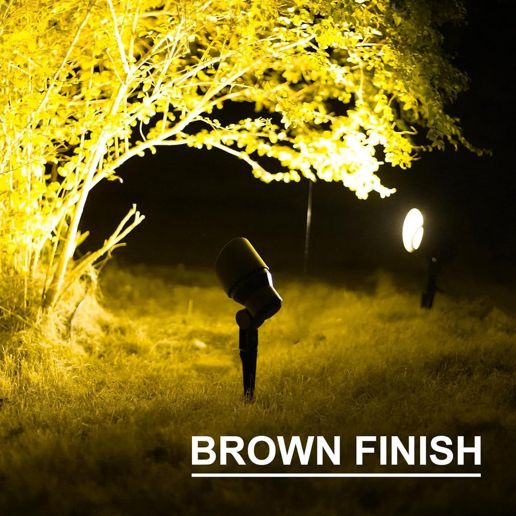 Landscape Lighting 2PK Landscape Floodlights Spotlights 3W LED 200 Lumen with Replaceable LED Bulbs 12V AC with Metal