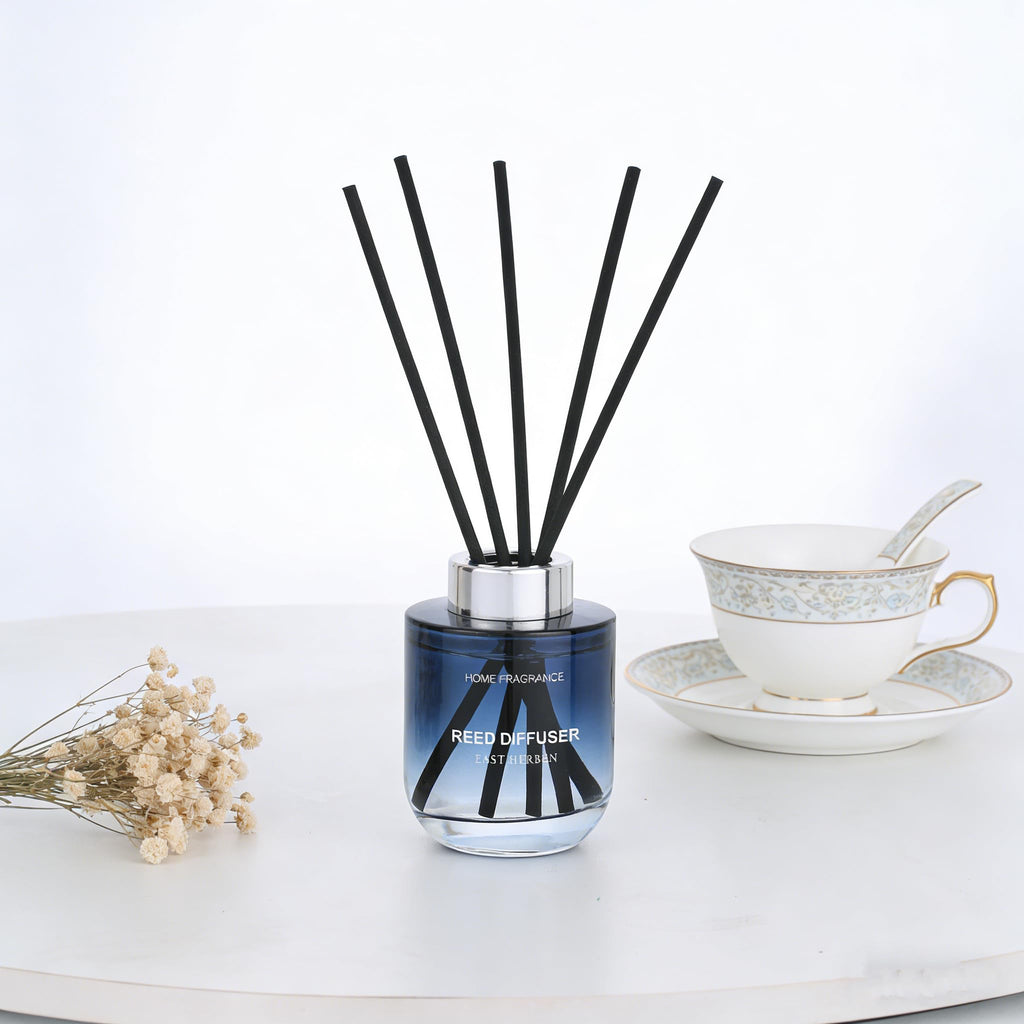 Reed Diffuser Set, 5.07oz(150ml) Vanilla Scented Diffuser Oils with 6 Diffuser Sticks Bathroom Shelf Decor & Air