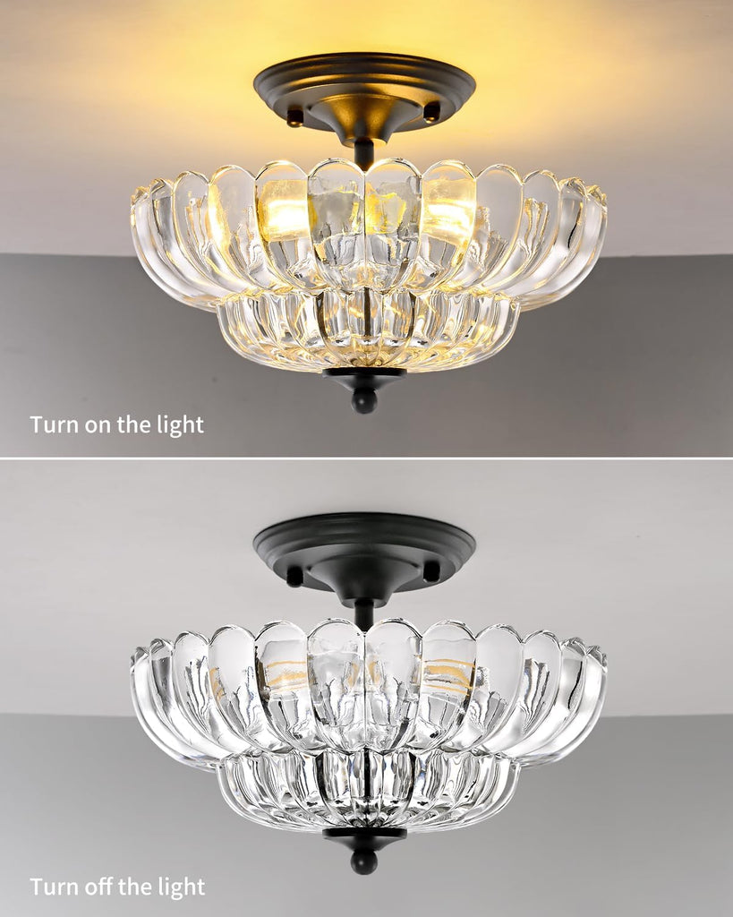 Modern Glass Ceiling Lights, Suitable s, Living Rooms, bedrooms, bathrooms, and hallways.
