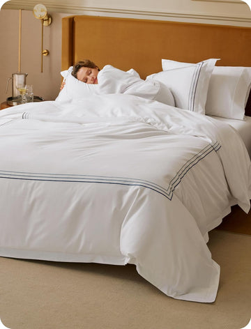 100% Giza Egyptian Cotton Duvet Cover, CEA Certified Luxury Hotel Duvet Cover, PureWoven Soft & Breathable