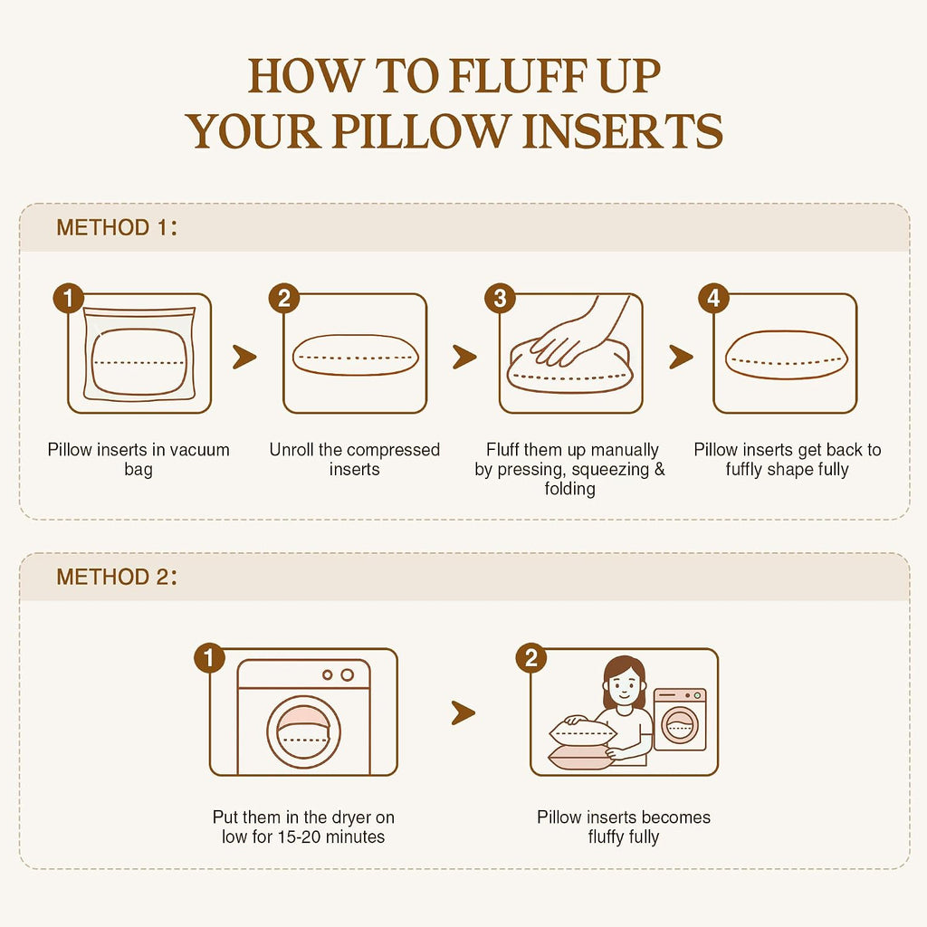 20x20 Pillow Inserts, Fluffy Overfilled Down Alternative Decorative Pillows, Soft Plush Throw Pillows - Set of 2