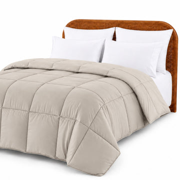 Comforter Duvet Insert, Reversible Quilted Down Alternative Comforter with Corner Tabs, All Season Bedding, Twin