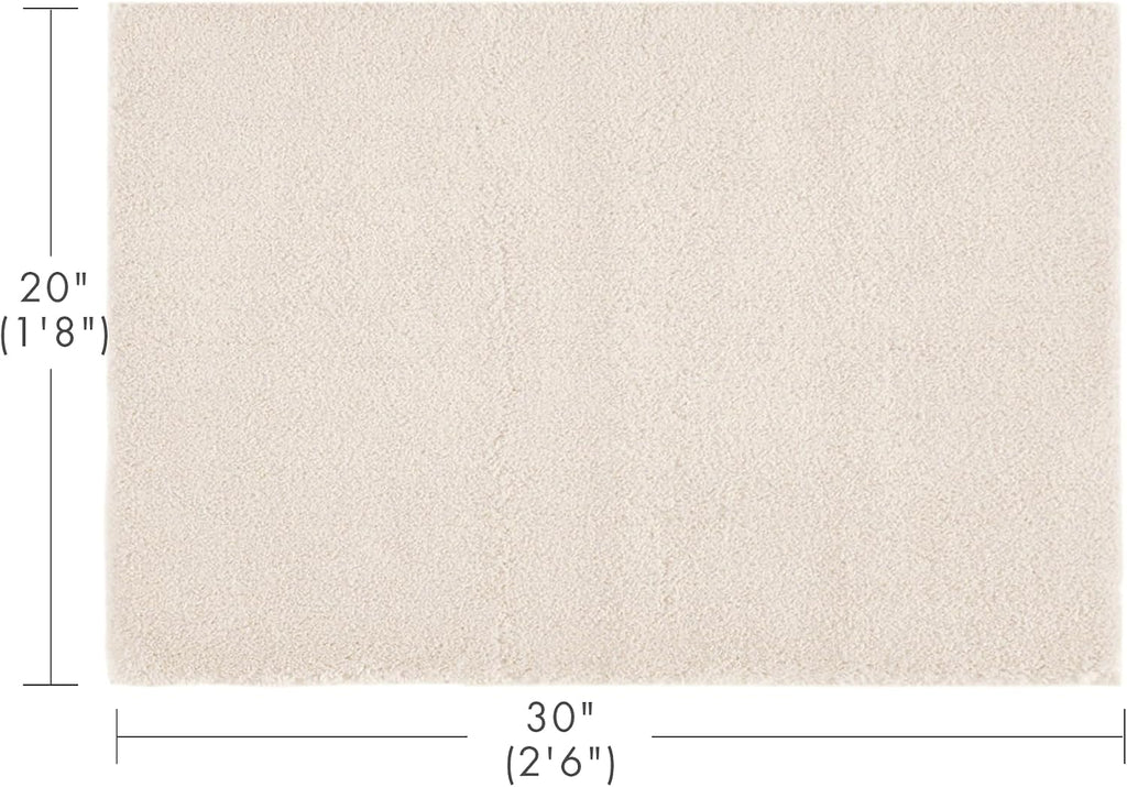 Marshmallow Super Soft & Absorbent Bath Rug, 20 x 30, Natural