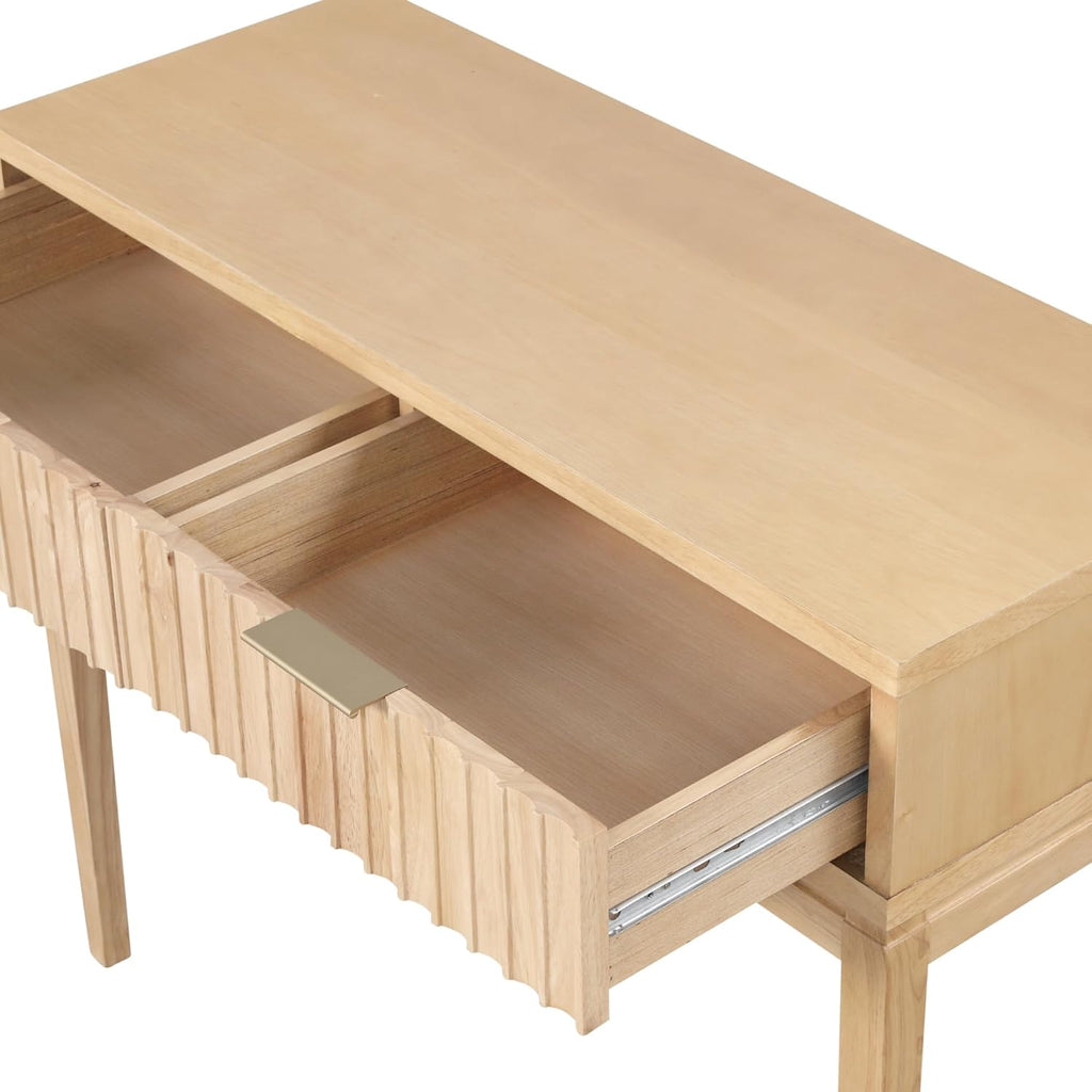 Virgo Wood Accent Storage Console Sofa Table, , 1, Warm Pine